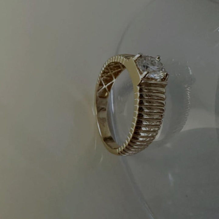 Grosgrain Ribbed Ring