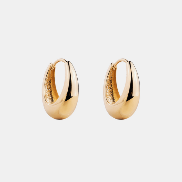 Medium Dome Hoop Earrings