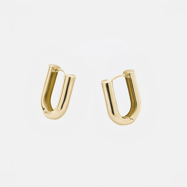 U-shaped Hoop Earrings