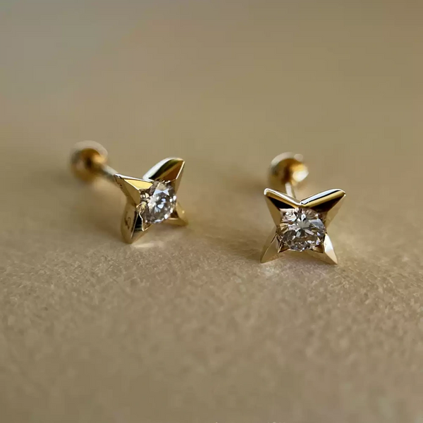 Pavé Polar Star Small Studs