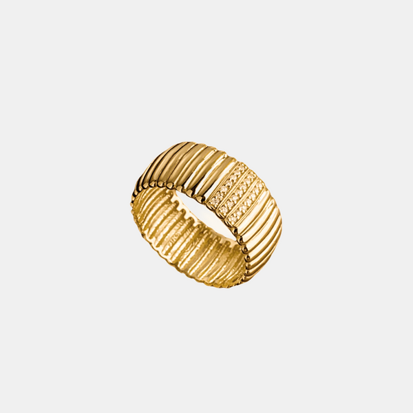 Pavé Grosgrain Boyfriend Ring No.2