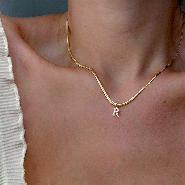 Petit Initial Pendant Necklace