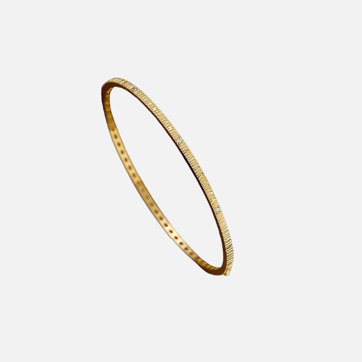 Pavé Ribbed Bangle