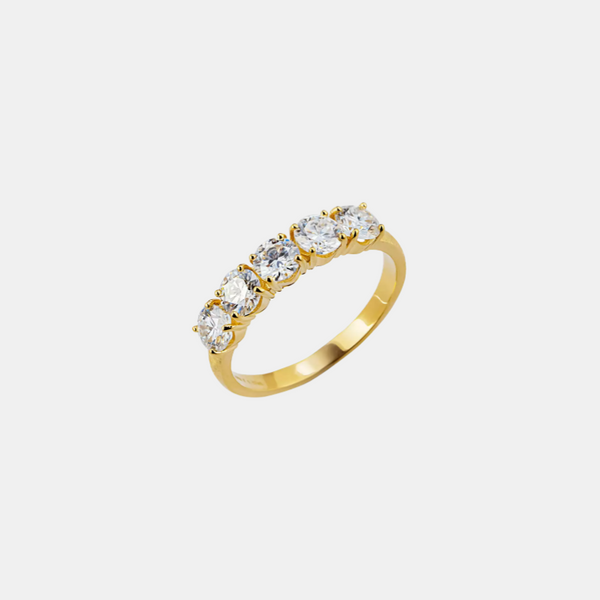 Pavé 5 Stone Eternity Ring