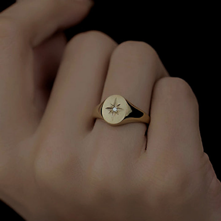 North Star Signet Ring