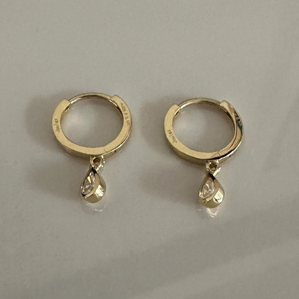 Jennie Teardrop Hoop Earrings